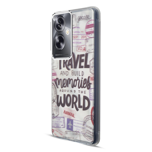 Wrinkle & Artistic Wave Printed Phone Case For Oppo A79 5G