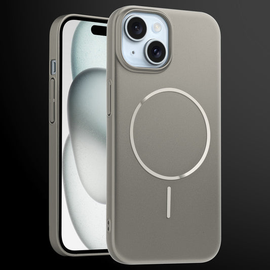Slim Hard Shell Back Case for Apple iPhone 15 , Shiny Finish with Built in MagSafe Support