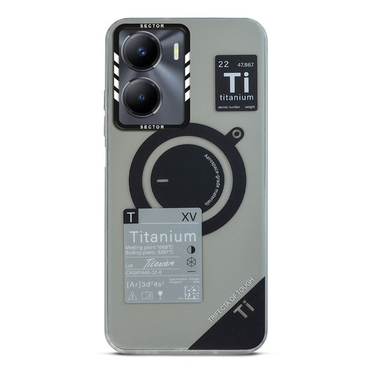 Mechanical Circuit Sector Print Hard Back Cover For Vivo Y16