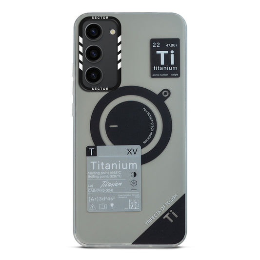 Mechanical Circuit Sector Print Hard Back Cover For Samsung S23 5G