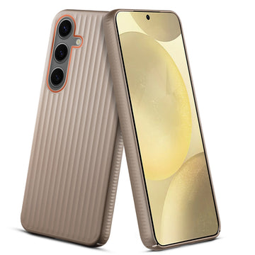 Titanium Grid Armor Hard Back Case For Samsung S25 5G