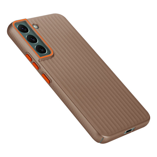 Titanium Grid Armor Hard Back Case For Samsung S22 5G