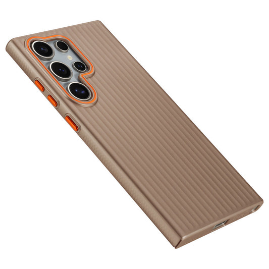 Titanium Grid Armor Hard Back Case For Samsung S22 Ultra 5G