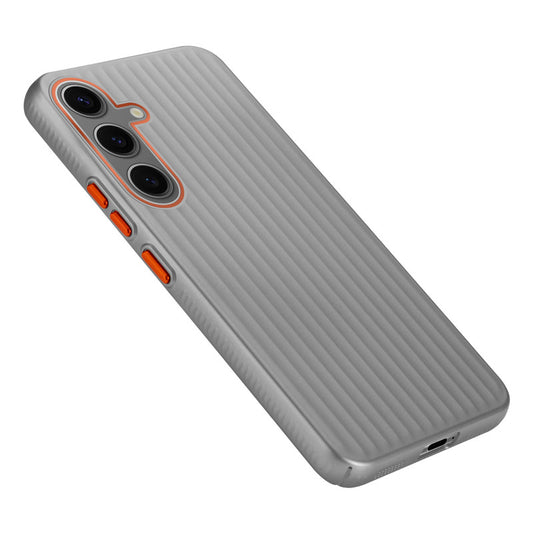 Titanium Grid Armor Hard Back Case For Samsung S24 FE 5G