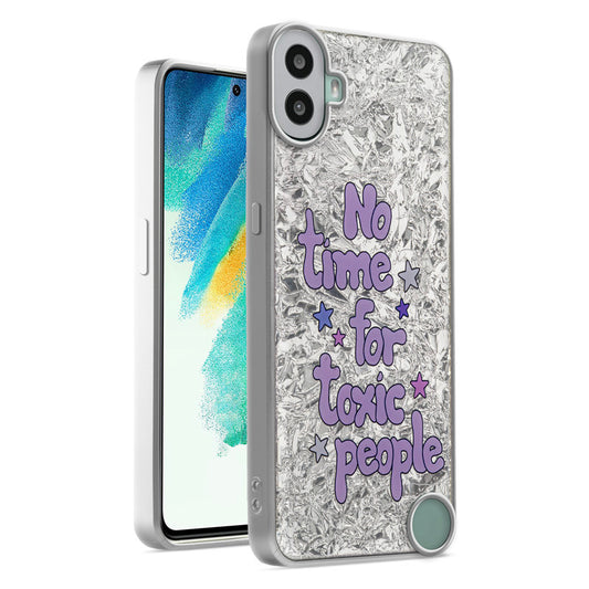 Shiny Foil Design Printed Back Case for CMF by Nothing Phone 1 With Soft Edges with Glossy Semi-Hard Back