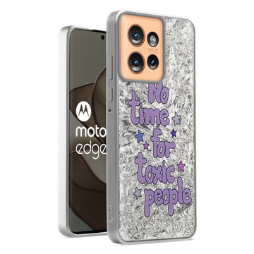 Shining Glossy Gradient Glitter Phone Back Cover Case for Motorola Moto Edge 50 5G