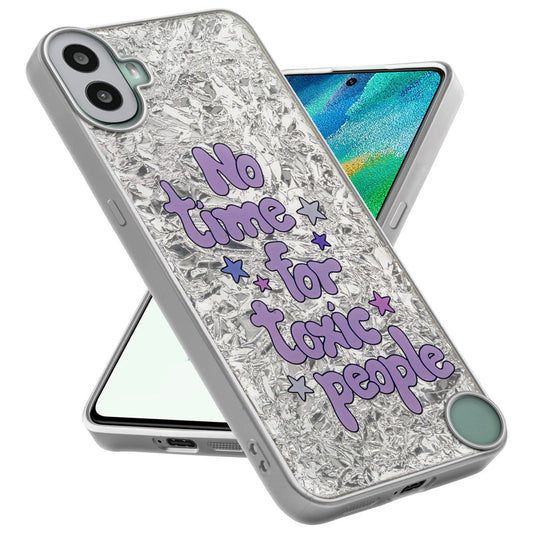 Shiny Foil Design Printed Back Case for CMF by Nothing Phone 1 With Soft Edges with Glossy Semi-Hard Back