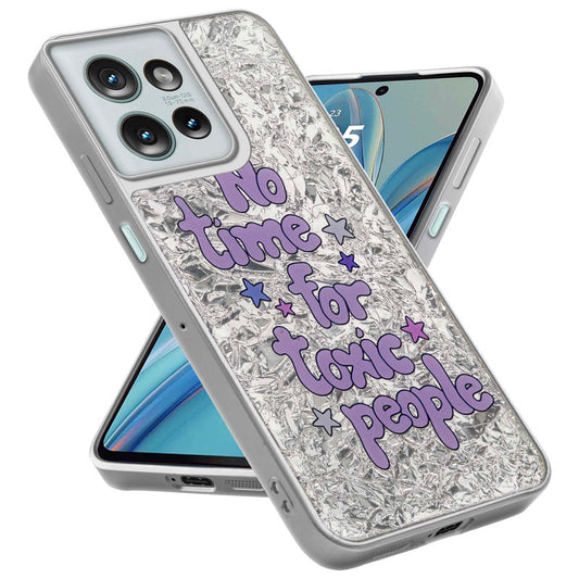 Shining Glossy Gradient Glitter Phone Back Cover Case for Motorola G75 5G