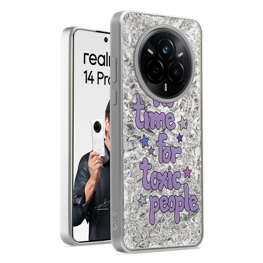 Shiny Foil Design Printed Back Case for Realme 14 Pro 5G With Soft Edges with Glossy Semi-Hard Back