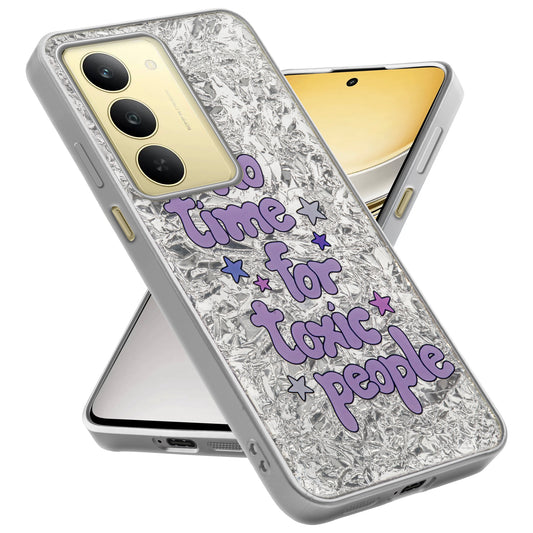 Shiny Foil Design Printed Back Case for Realme Narzo 80x 5G With Soft Edges with Glossy Semi-Hard Back