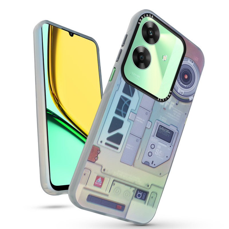 Rainbow Circuit Print Hard Case For Realme C61