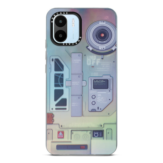 Futuristic Rainbow Effect Circuit Print Hard Back Cover For Redmi A1 2022