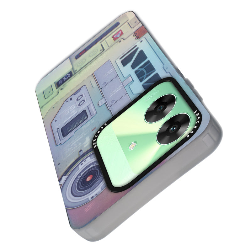 Rainbow Circuit Print Hard Case For Realme C61