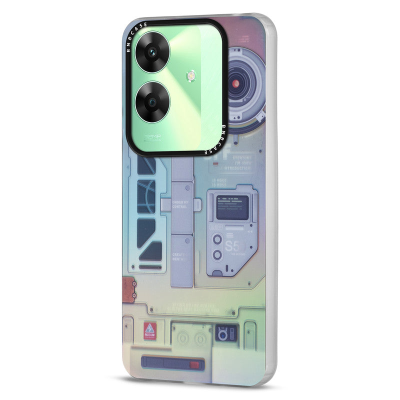 Rainbow Circuit Print Hard Case For Realme C61