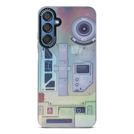 Colorful Reflective Circuit Prints Hard Back Protector Case For Samsung M15 5G