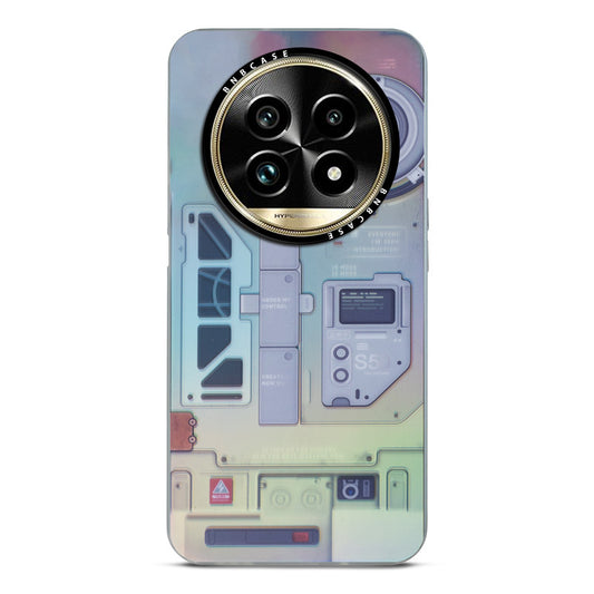 Colorful Reflective Circuit Prints Hard Back Protector Case For Realme 13 Pro Plus 5G