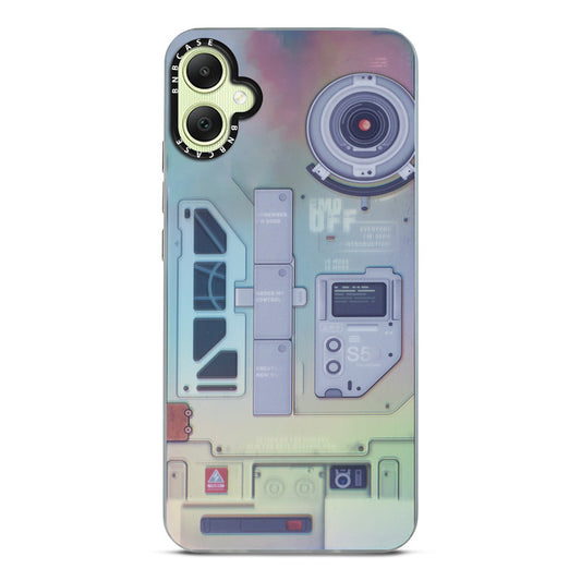 Colorful Reflective Circuit Prints Hard Back Protector Case For Samsung A05