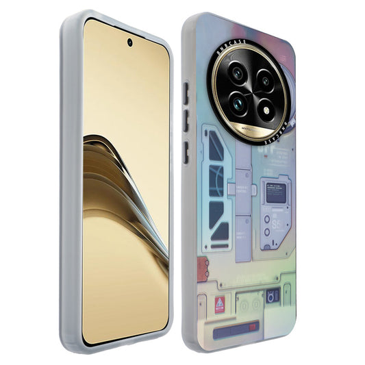 Colorful Reflective Circuit Prints Hard Back Protector Case For Realme 13 Pro Plus 5G