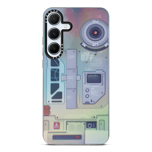 Colorful Reflective Circuit Prints Hard Back Protector Case For Samsung A55 5G