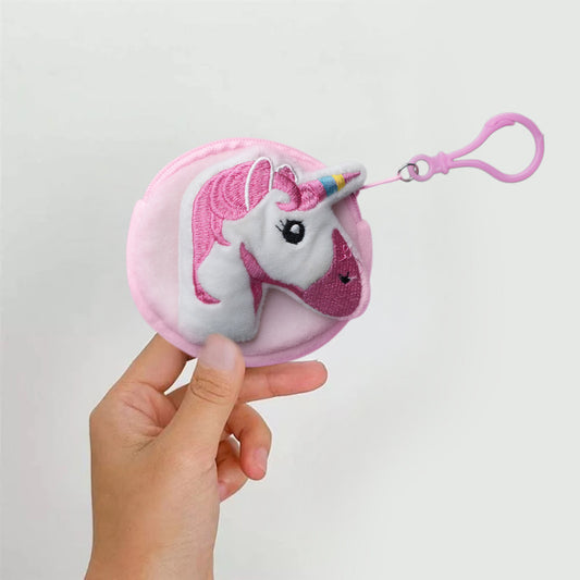 Cute 3D Multipurpose Fluffy Pouch - 3D Unicorn