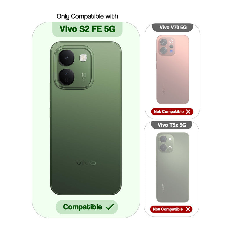 Compatibility comparison image showing Vivo S2 FE 5G supported, while other models are not compatible.