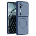 Full protective dual tone Blue silicone case for Vivo T3 Ultra 5G showing front and back design coverage