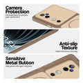 Brown Phone case for Vivo T3 Ultra 5G highlighting raised camera protection, anti-slip texture, and responsive side buttons