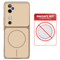 Dual tone silicone Brown phone cover for Vivo T3 Ultra 5G showing wireless charging not supported notice