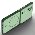 Slim silicone Green phone case for Vivo T3 Ultra 5G side angle view showing grip texture and precise cutouts