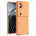 Full protective dual tone Orange silicone case for Vivo T3 Ultra 5G showing front and back design coverage