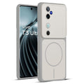 Full protective dual tone White silicone case for Vivo T3 Ultra 5G showing front and back design coverage