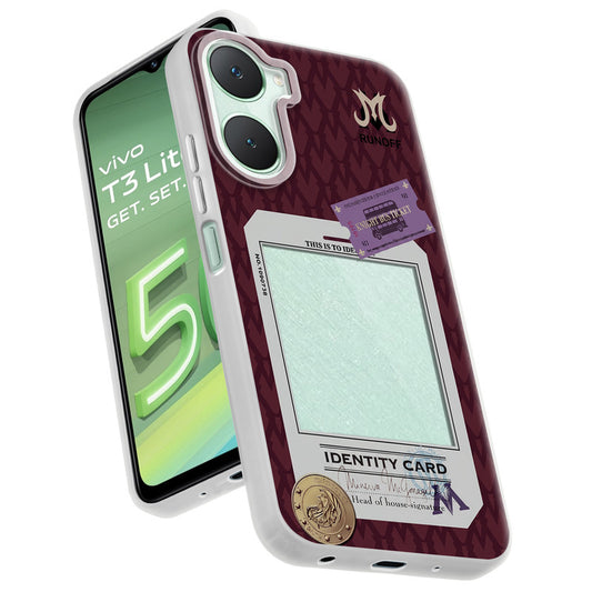 Designer Cover Case with Customizable Transparent Slot for Personalised Photos For Vivo T3 lite 5G