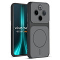 Full protective dual tone Black silicone case for Vivo T4 5G showing front and back design coverage