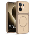 Full protective dual tone Brown silicone case for Vivo T4 Pro 5G showing front and back design coverage