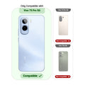 Compatibility guide showing the back cover designed only for Vivo T5 Pro 5G.