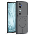 Full protective dual tone Black silicone case for Vivo V40 5G showing front and back design coverage