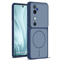Full protective dual tone Blue silicone case for Vivo V40 5G showing front and back design coverage
