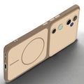 Slim silicone Brown phone case for Vivo V40 5G side angle view showing grip texture and precise cutouts