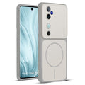 Full protective dual tone White silicone case for Vivo V40 5G showing front and back design coverage