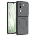 Full protective dual tone Black silicone case for Vivo V40e 5G showing front and back design coverage
