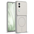 Full protective dual tone White silicone case for Vivo V40e 5G showing front and back design coverage