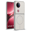 Full protective dual tone White silicone case for Vivo V50 5G showing front and back design coverage