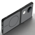 Slim silicone Black phone case for Vivo V50e 5G side angle view showing grip texture and precise cutouts