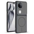 Full protective dual tone Black silicone case for Vivo V50e 5G showing front and back design coverage