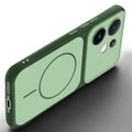 Slim silicone Green phone case for Vivo V60 5G side angle view showing grip texture and precise cutouts