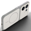 Slim silicone White phone case for Vivo V60 5G side angle view showing grip texture and precise cutouts