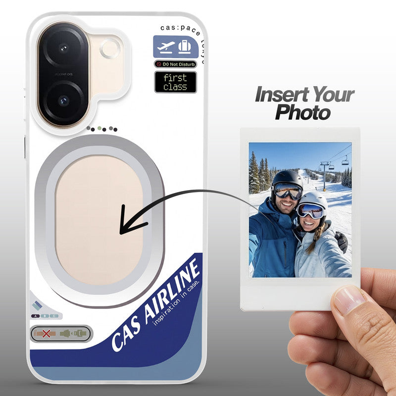 Designer Cover Case with Customizable Transparent Slot for Personalised Photos For Vivo V60e 5G