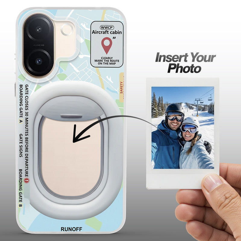 Designer Cover Case with Customizable Transparent Slot for Personalised Photos For Vivo V60e 5G