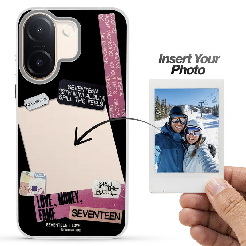 Designer Cover Case with Customizable Transparent Slot for Personalised Photos For Vivo V60e 5G