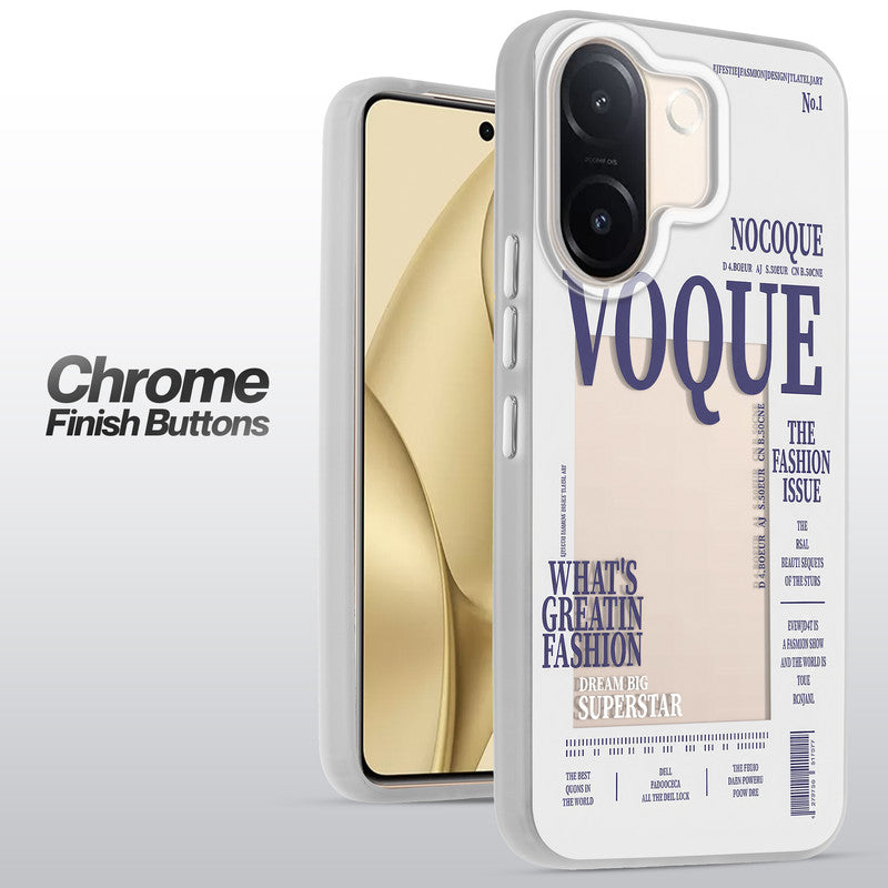 Designer Cover Case with Customizable Transparent Slot for Personalised Photos For Vivo V60e 5G